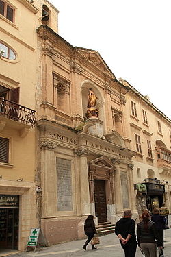 Церковь Святой Варвары, Мальта, Валлетта